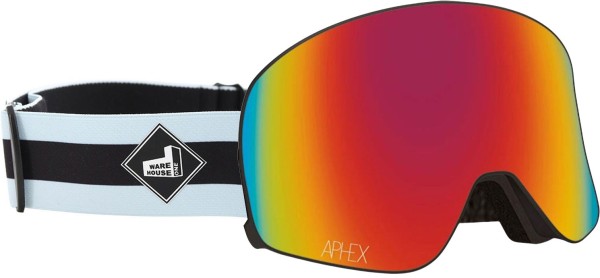 VIRGO THE ONE EDITION Magnet goggle 2026 stand up strap/revo red + Zusatzglas yellow 