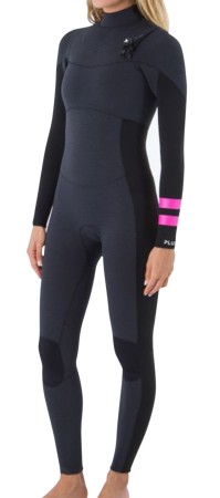 WOMEN PLUS 4/3 CHEST ZIP Full Suit 2025 black/graphite 