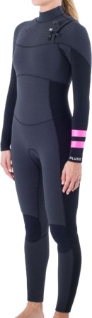 WOMEN PLUS 5/4 CHEST ZIP Full Suit 2024 black/graphite 