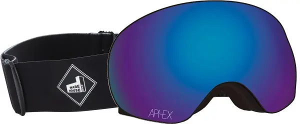 XPR THE ONE EDITION Magnet Schneebrille 2026 black strap/revo blue + Zusatzglas yellow 