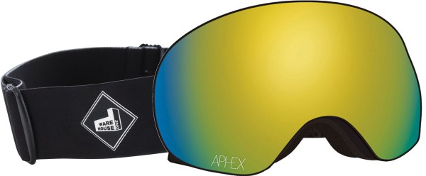 XPR THE ONE EDITION Magnet Goggle 2026 black strap/revo gold + bonus lens yellow 