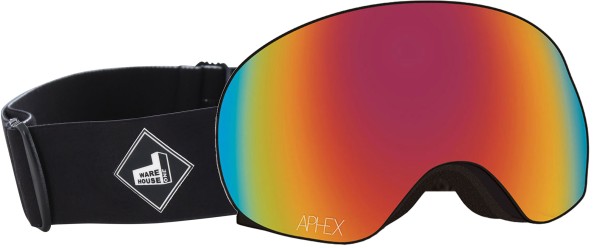 XPR THE ONE EDITION Magnet Schneebrille 2026 black strap/revo red + Zusatzglas yellow 
