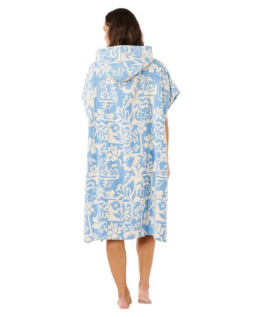 MIXED HOODED TOWEL Poncho 2026 blissful blue 