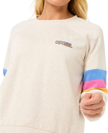 LAS DALIAS RAGLAN CREW Sweater 2025 oatmeal marle 