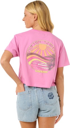 SUN SEA CROP T-Shirt 2025 pink 