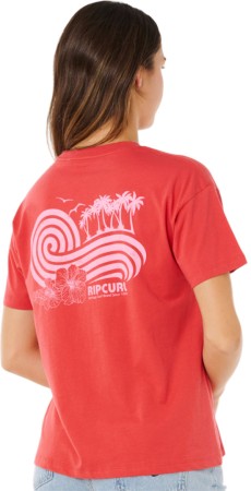 OCEAN BREAK RELAXED T-Shirt 2026 deep red 