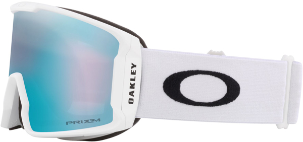 LINE MINER L Schneebrille 2025 matte white/prizm snow sapphire irid 