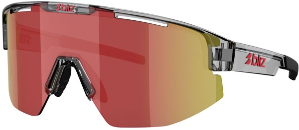 MATRIX Sonnenbrille 2026 transparent dark grey/red 