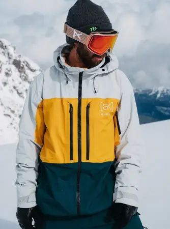 AK GORE TEX SWASH Jacket 2025 greycl/goldenrod/deep emerald 