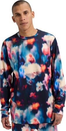 MIDWEIGHT CREW Top 2026 floral blur 