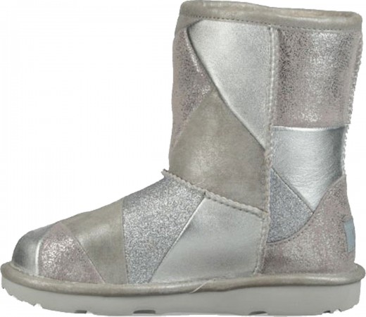 CLASSIC SHORT II PATCHWORK TODDLER Stiefel 2019 silver 