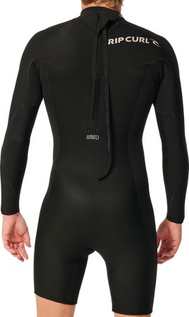 DAWN PATROL 2MM LS BACK ZIP Shorty 2024 black 