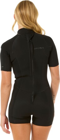 WOMENS DAWN PATROL ECO 2/2 BACK ZIP Shorty 2026 black 