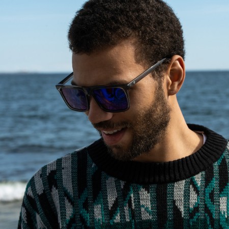 BRUCE Sonnenbrille grey/blue mirror polarized 