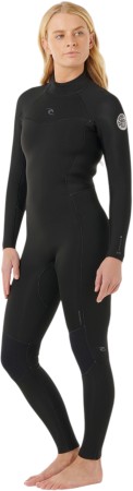 WOMENS DAWN PATROL 5/3 BACK ZIP Full Suit 2026 black 