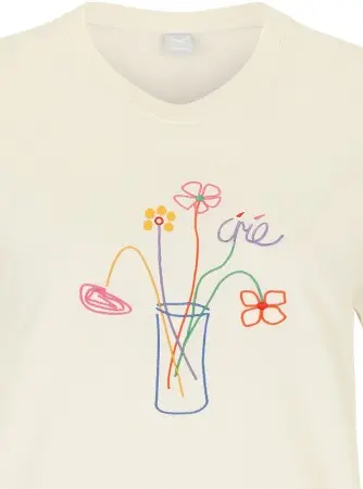 STITCH FLOWERS T-Shirt 2026 undyed 