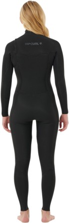 WOMENS DAWN PATROL PRO 4/3 CHEST ZIP Full Suit 2026 black 