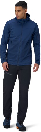 FALKETIND WARMWOOL2 STRETCH Zip Hoodie 2024 caviar 