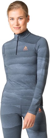 WHISTLER ECO WOMEN Longsleeve 2024 folkstone gray/india ink 