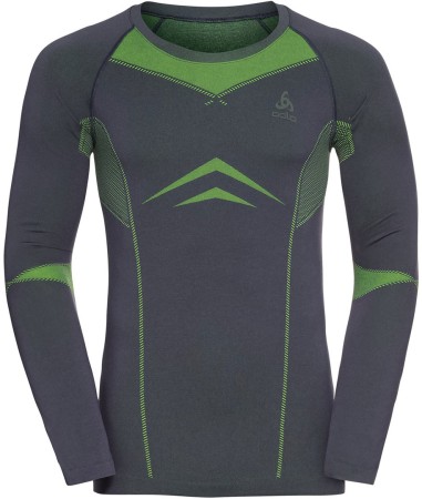 SET LONG PERFORMANCE EVOLUTION WARM Longsleeve & Pants 2023 dark sapphire/safety yellow 