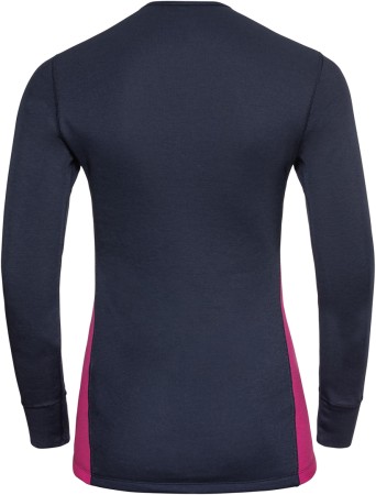 SET ACTIVE WARM ECO WOMEN Longsleeve & Hose 2024 dark sapphire/beetroot purple 