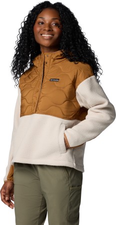 CLOUD POINT HOODED Fleece 2025 camel brown/dark stone 