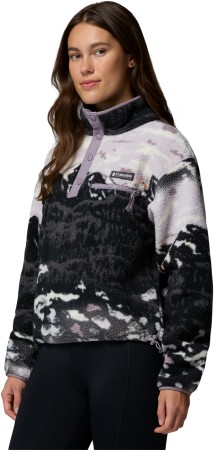 HELVETIA II PRINTED CROPPED WOMEN Fleece 2026 shale purple sisters/shale purple 