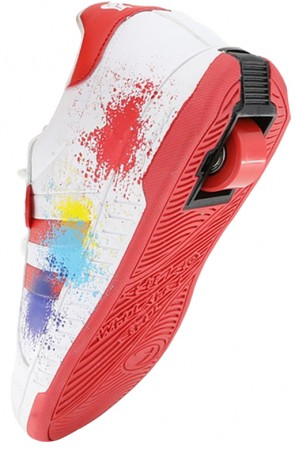 BEPPI 2180371 Schuh mit Rollen red/white/blue 