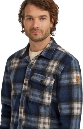 O'RIGINALS SUPERFLEECE Shirt 2026 mozart blue check 