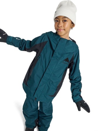 KIDS GORE TEX SHELL Jacke 2025 deep emerald/true black 