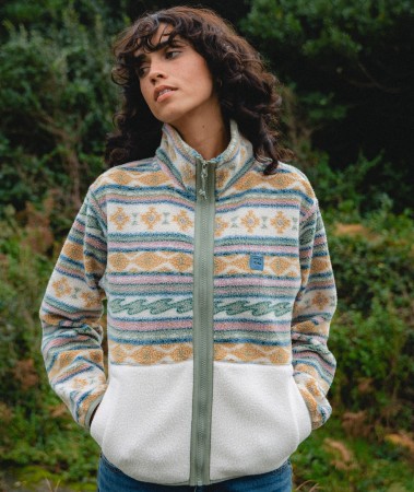 ROCK JETTY MOCK Zip Fleece 2026 white cap 