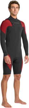 2/2 MERCURY LS CHEST ZIP Shorty 2026 high risk red 