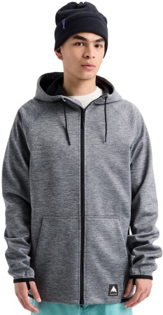 CROWN WEATHERPROOF Zip Hoodie 2027 true black heather 