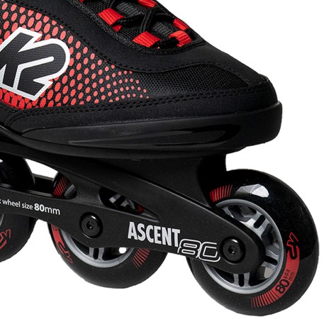 ASCENT 80 M Inline Skate black/red 