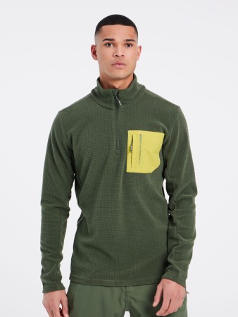 PRTLOMONO 1/4 Zip Fleece 2024 thyme 