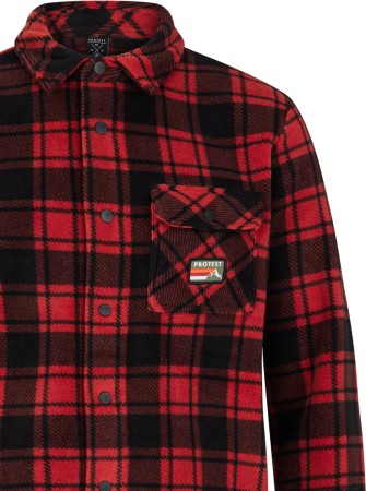 PRTOUTWELL Fleece Shirt 2025 barn red 