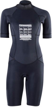 STATIC 2/2 WOMEN BACK ZIP Shorty 2025 black 