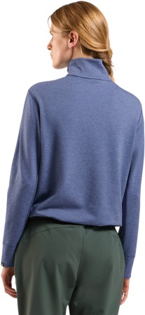 GRID WOMEN Zip Fleece 2026 blue heron melange 