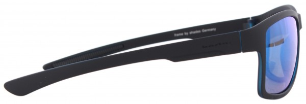 CHEPRE POLARIZED Sunglasses black matte/blue mirror 