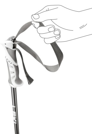 BLISS Stöcke 2026 gunmetal/dark anthracite/white 