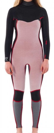 WOMENS DAWN PATROL 4/3 CHEST ZIP Full Suit 2023 black 