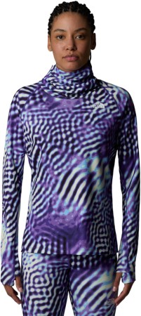 WOMEN BASELAYER DRAGLINE LS Top 2025 peak purple the lift print 