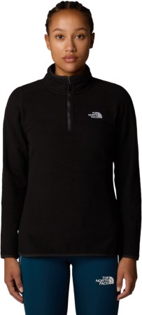 WOMEN 100 GLACIER 1/4 ZIP Fleece 2025 tnf black 