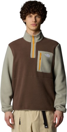 YUMIORI 1/4 ZIP Fleece 2025 smokey brown/clay grey/summit gold 