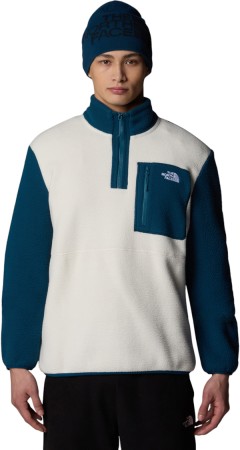 YUMIORI 1/4 ZIP Fleece 2025 white dune/midnight petrol/mallard blue 