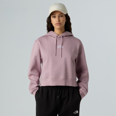 WOMEN ESSENTIAL CROP Hoodie 2026 ashen purple 