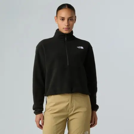 WOMEN GLACIER SHORT 1/2 Zip Fleece 2026 tnf black 