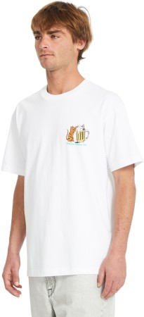 CURIOUS CAT T-Shirt 2025 white 