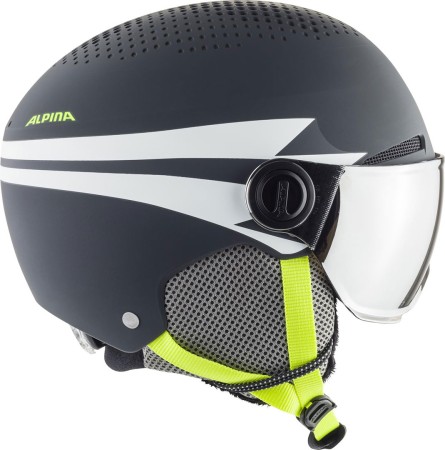 ZUPO VISOR Q-LITE Helmet 2025 charcoal-neon matt 