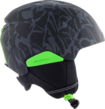 PIZI JR Helm 2024 black-green camo matt 